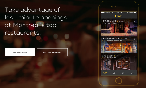 DINR Mobile App Montreal