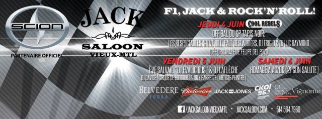 Jack Saloon Grand Prix Party Montreal