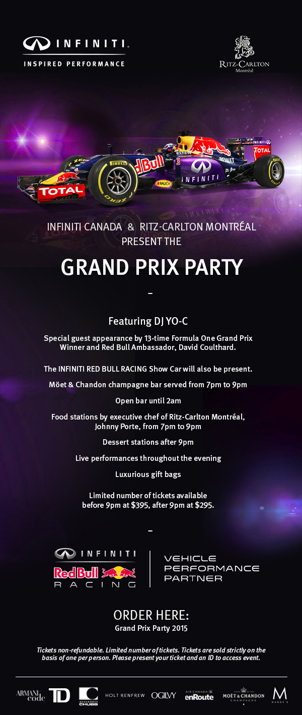 Ritz-Carlton Grand Prix Party Montreal (1)