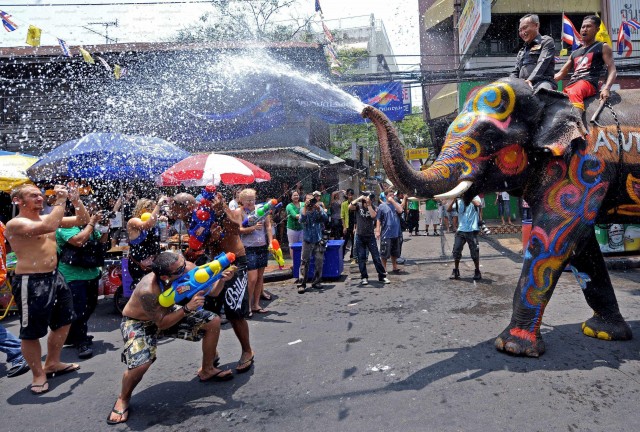 Water Festival in Songkran Thailand