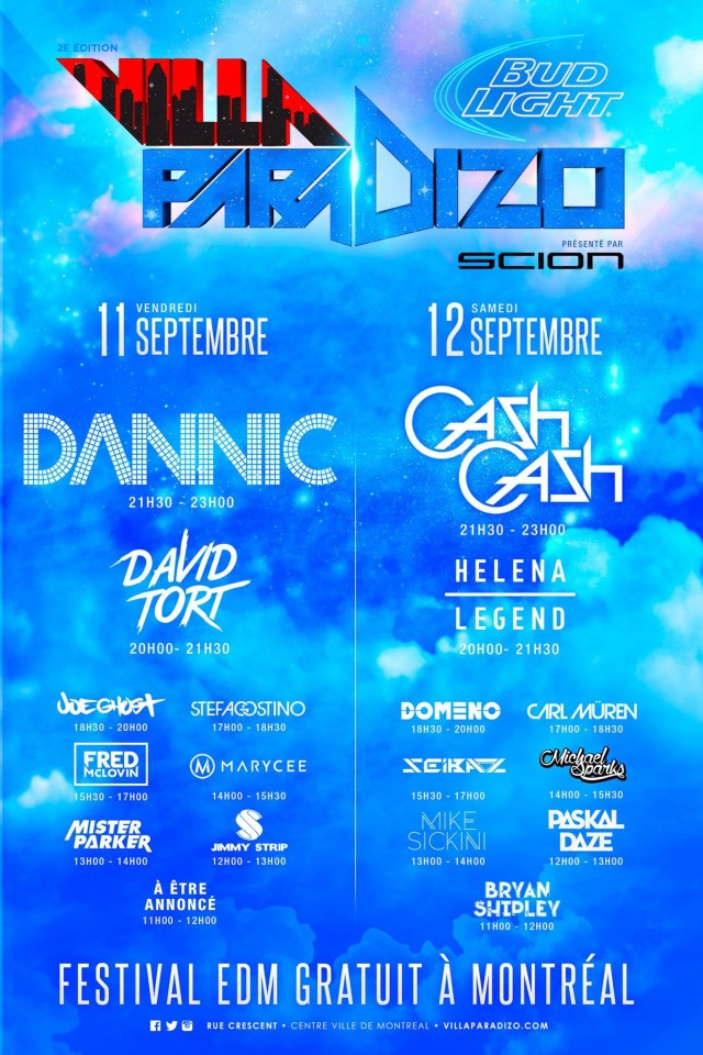 Bud Light Villa Paradizo Free EDM Festival Montreal (1)