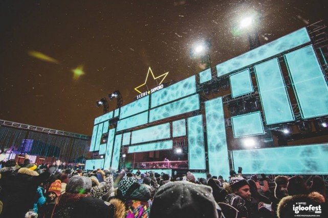 Igloofest Scene Sapporo Pété Photographie