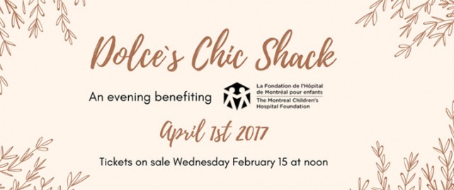 Dolce Ball Chic Shack Montreal fundraising MCHF 1