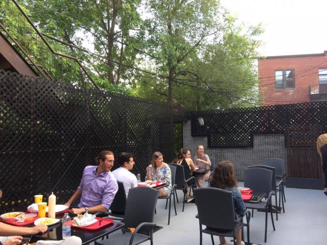 Halal Guys back terrace