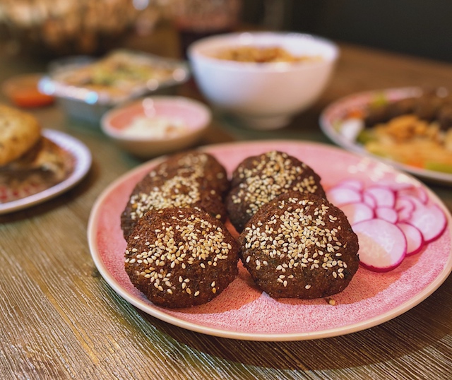 close up of falafels, egyptian food